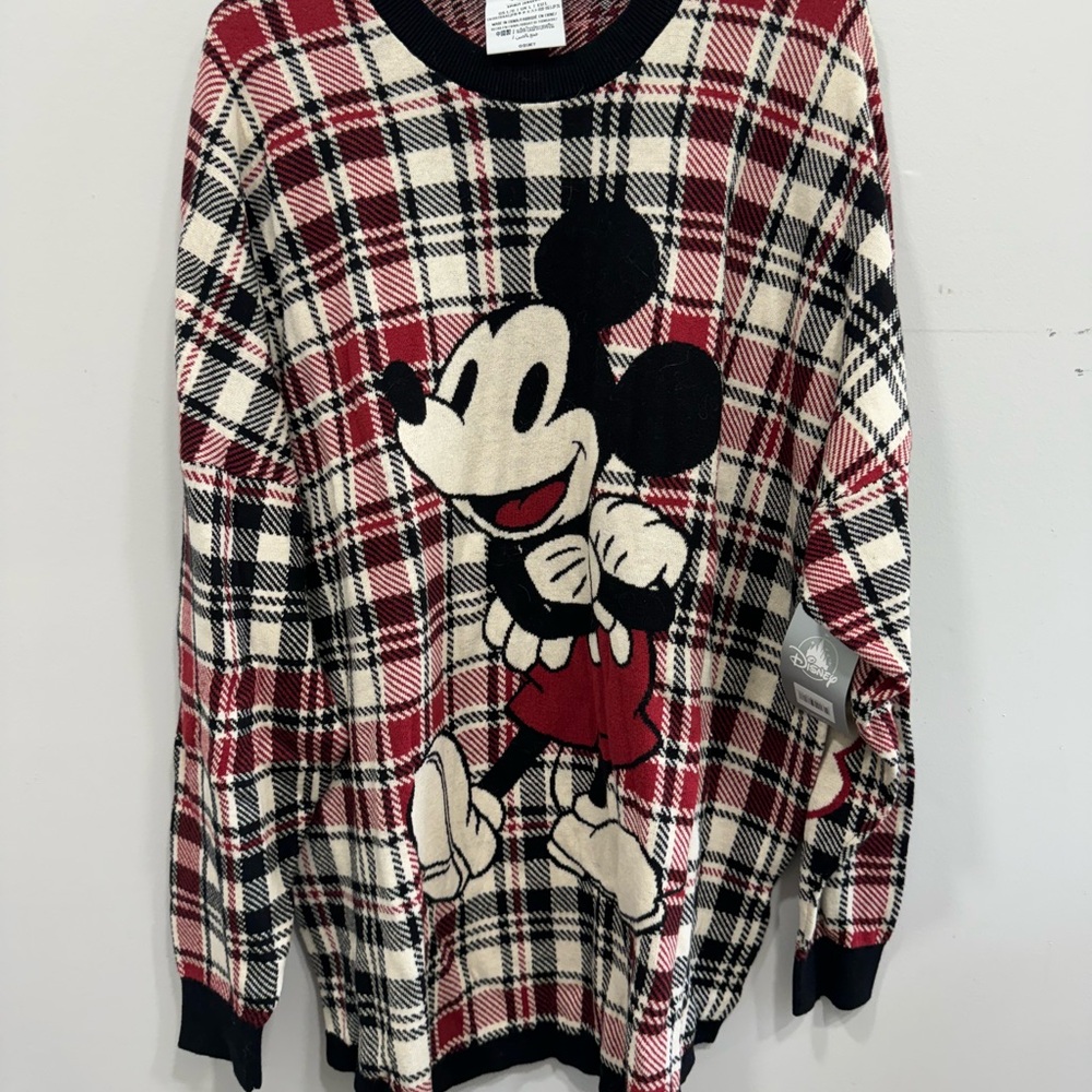 Disney Black and Red Plaid Spirit Jersey